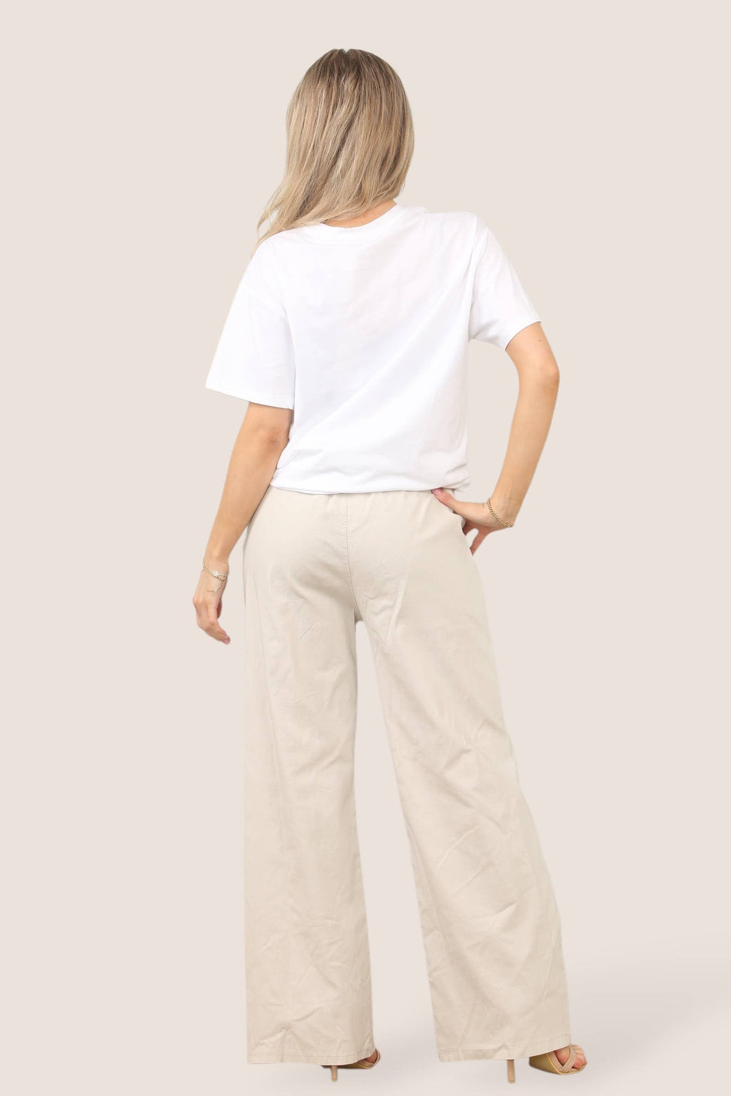 Wide leg stretch magic trousers