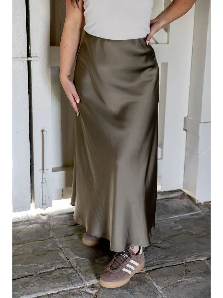 Satin slip skirt - various colours