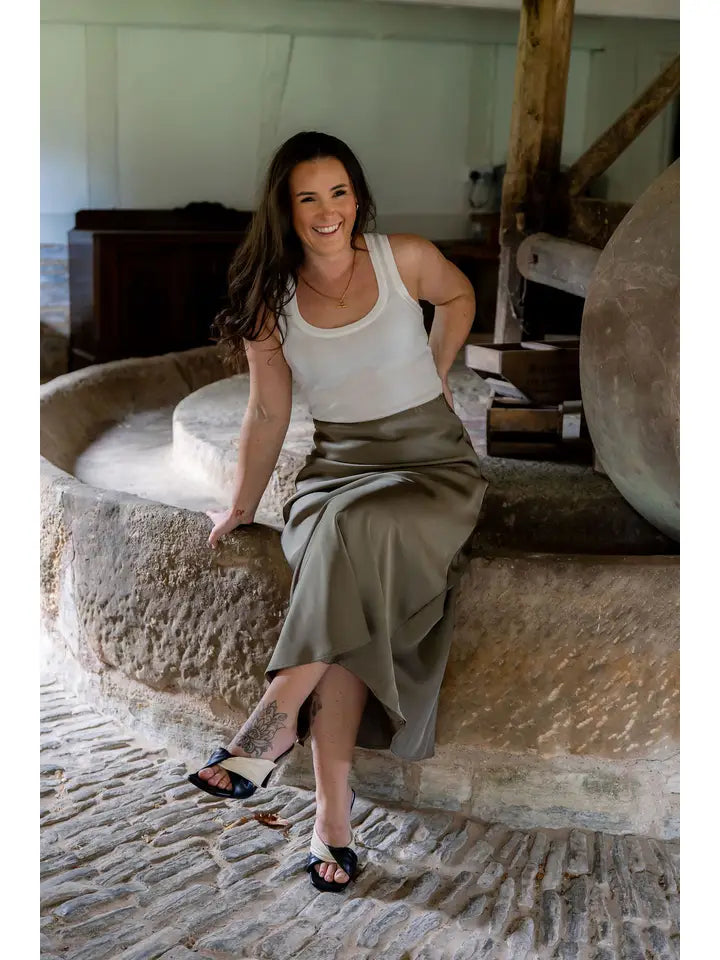 Satin slip skirt - various colours