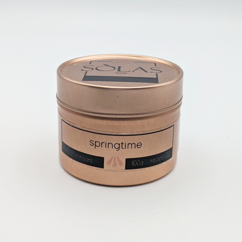 Springtime Scented Candle Travel Tin, 10cl