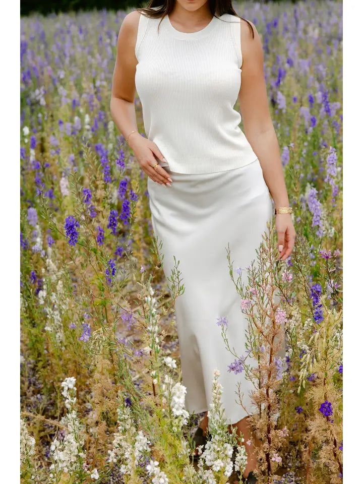 Satin slip skirt - various colours