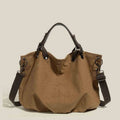 Large capacity canvas shoulder tote