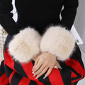 Glamorous faux fur cuffs