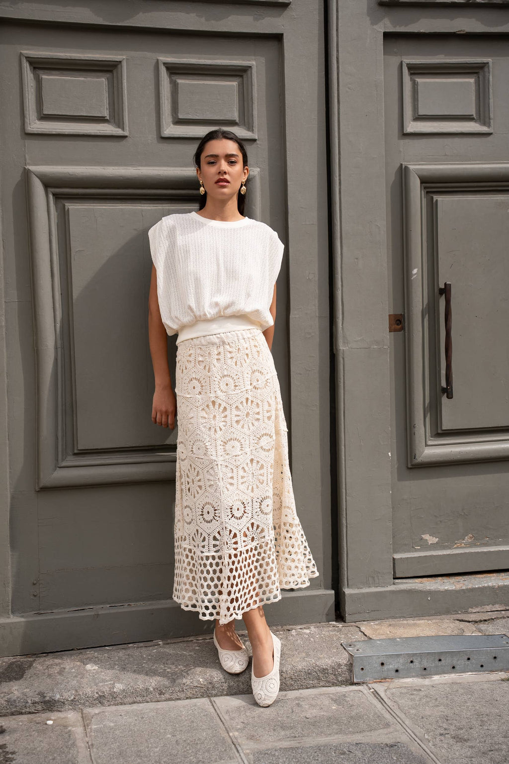 Delicate openwork crochet Skirt
