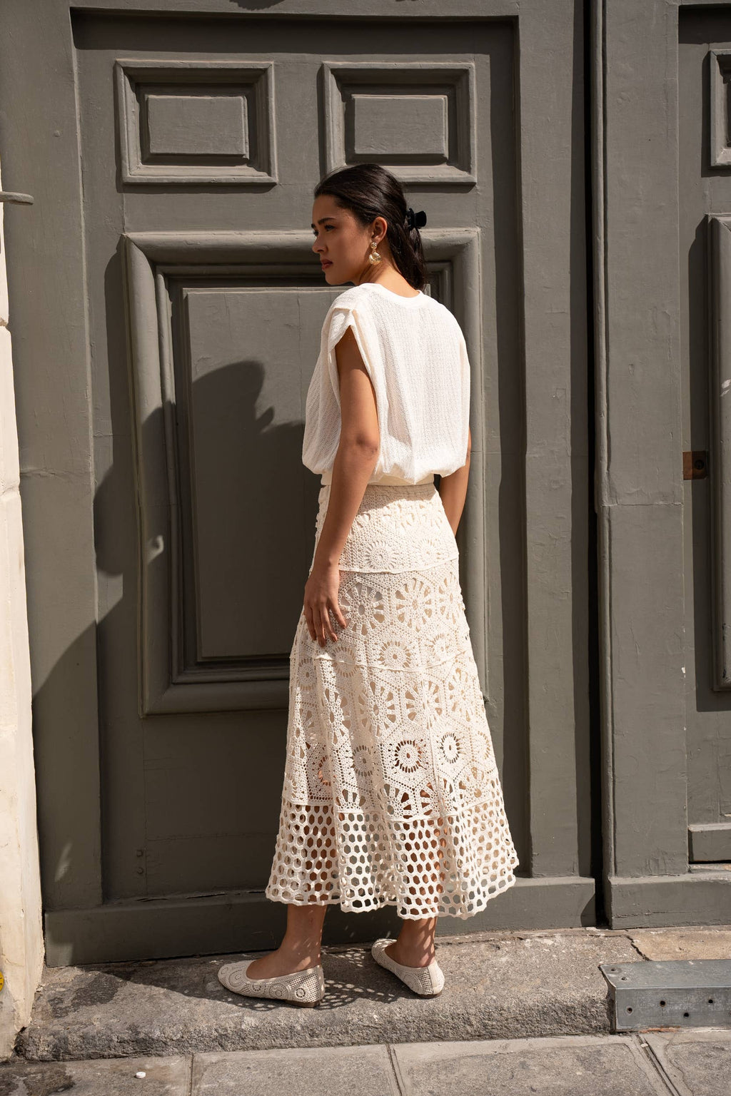 Delicate openwork crochet Skirt