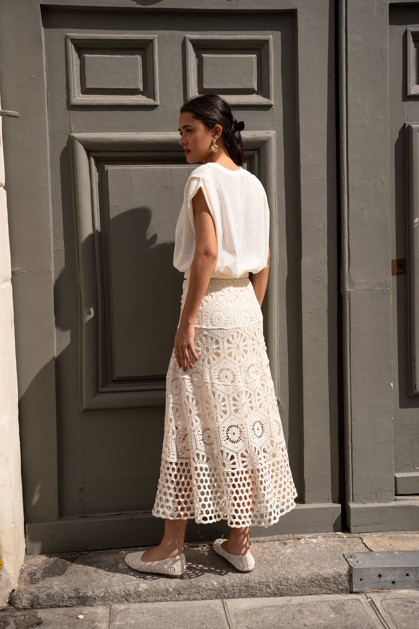 Delicate openwork crochet Skirt