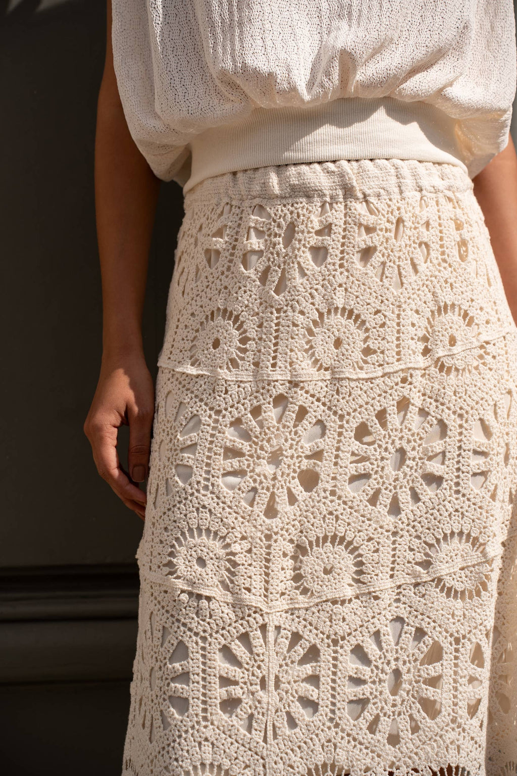 Delicate openwork crochet Skirt