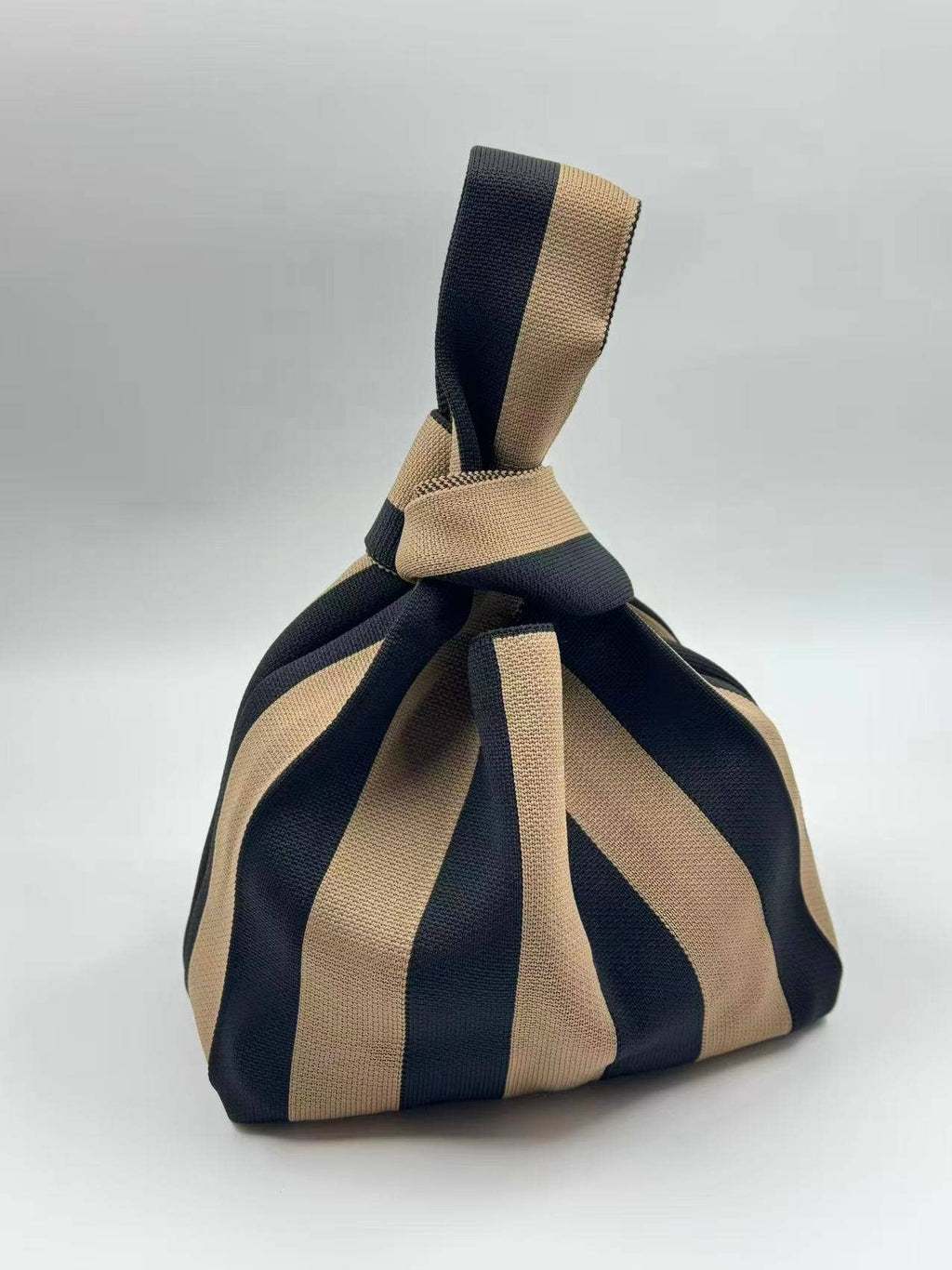 Classic stripe knitted tote Bag-gift