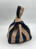 Classic stripe knitted tote Bag-gift