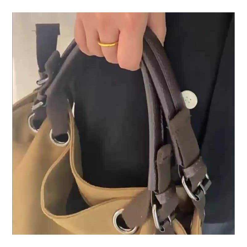 Large capacity canvas shoulder tote