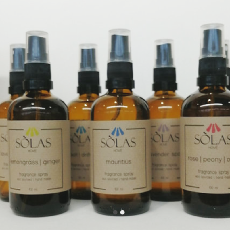 Natural room fragrance mists