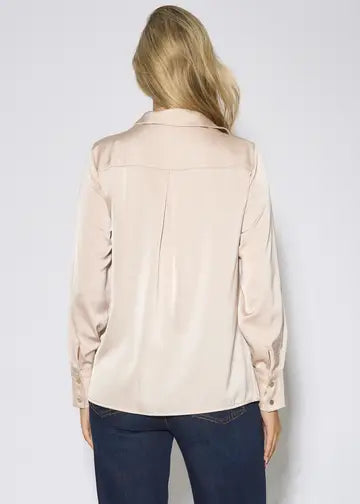 Lace trim shirt