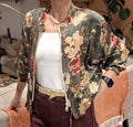 Floral bomber jacket